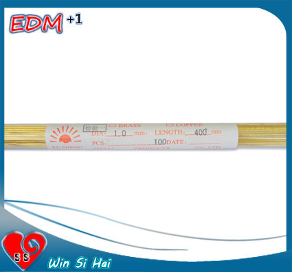 1.0mm cantano a foro EDM il tubo d'ottone dell'elettrodo della METROPOLITANA/EDM per la perforatrice